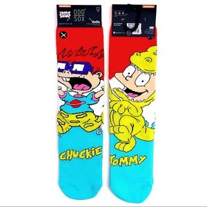 Odd Sox Crew Socks Mens Womens Nickelodeon Rugrats Tommy Chuckie Reptar 90s Gift